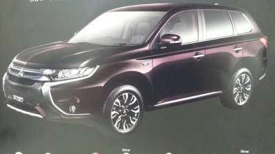2016 Mitsubishi Outlander facelift brochure