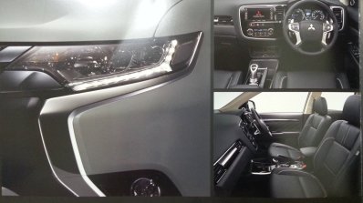 2016 Mitsubishi Outlander facelift interior brochure