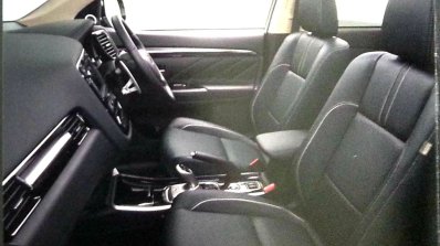 2016 Mitsubishi Outlander facelift seats brochure