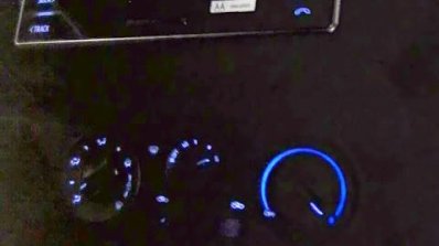 2016 Toyota Hilux (Revo) center console spyshot with manual AC