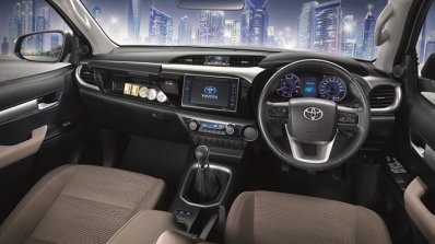 2016 toyota hilux interior previewed with brown shade