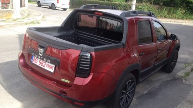 Dacia Duster pick up rear quarter spotted in the wild