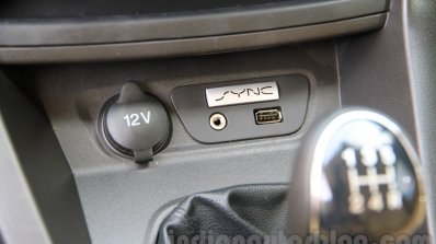 Ford Figo Aspire USB slot and 12V power socket from unveiling