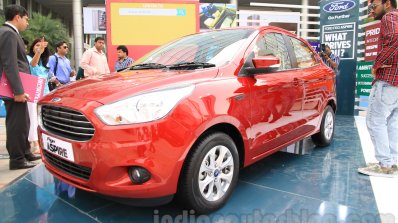 Ford Figo Aspire front three quarter right from unveiling
