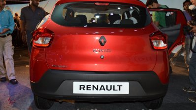 Renault Kwid rear end India unveiling