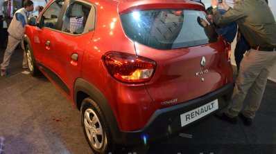 Renault Kwid rear three quarter angle India unveiling