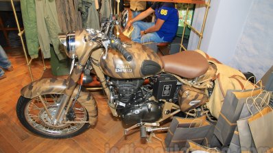 Royal Enfield Classic 500 Limited Edition Desert Storm despatch side unveiled at new flagship store