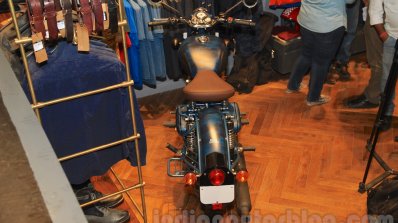 Royal Enfield Classic 500 Limited Edition Squadron Blue despatch top view unveiled at new flagship store
