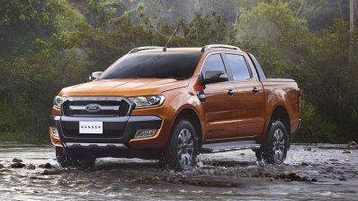 2015 Ford Ranger Wildtrak front three quarter launched in Thailand