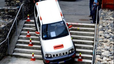 2015 Suzuki Jimny Street top quarter view launched in Italy