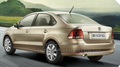 2015 VW Vento facelift rear quarters brochure