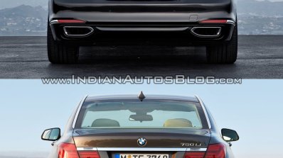 2016 BMW 7 Series vs 2014 BMW 7 Series rear Old vs New