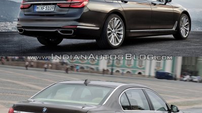 2016 BMW 7 Series vs 2014 BMW 7 Series rear quarter Old vs New