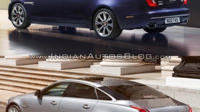 2016 Jaguar XJ vs 2014 Jaguar XJ rear three quarter Old vs New