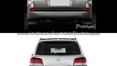 2016 Lexus LX570 vs 2014 Lexus LX570 rear Old vs New