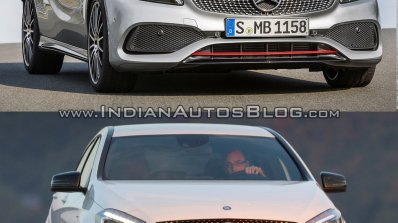 2016 Mercedes A Class AMG Line vs 2012 Mercedes A Class AMG Line front quarter Old vs New