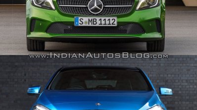 2016 Mercedes A Class vs 2012 Mercedes A Class front Old vs New