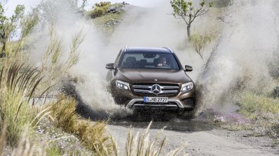 2016 Mercedes GLC off road shot unveiled press images