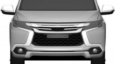 2016 Mitsubishi Pajero Sport front patent leak