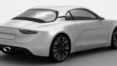 2016 Renault Alpine near-production concept rear three quarter revealed in patent images
