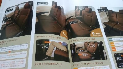 2016 Toyota Sienta interior space and dimensions brochure image leak