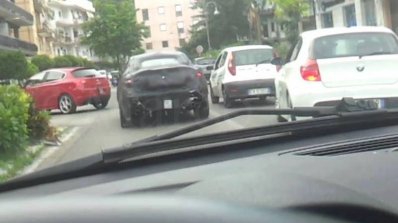 Alfa Romeo Giulia rear spied