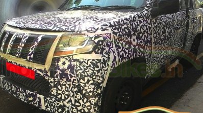 Mahindra U301 front quarter new spyshots