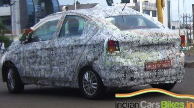 Tata Kite compact sedan rear quarter spied