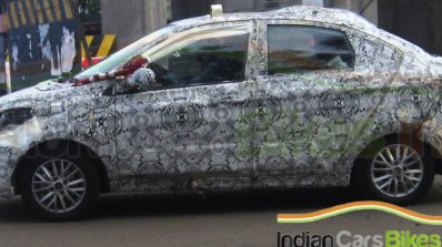 Tata Kite compact sedan side spied