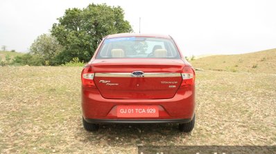 2015 Ford Figo Aspire Titanium 1.5 Diesel rear first drive review