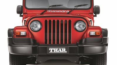 2015 Mahindra Thar facelift front press shots