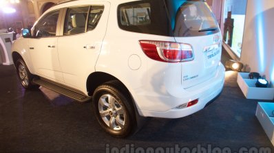 2016 Chevrolet Trailblazer rear three quarter unveiled in Delhi