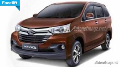 2016 Daihatsu Xenia (rebadged Toyota Avanza) front three quarter official images leaked