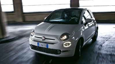 2016 Fiat 500 (facelift) front with LED DRLs unveiled