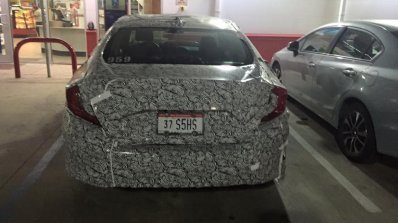 2016 Honda Civic rear spotted in Texas, USA