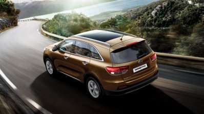 2016 Kia Sorento rear three quarter launched in South Africa