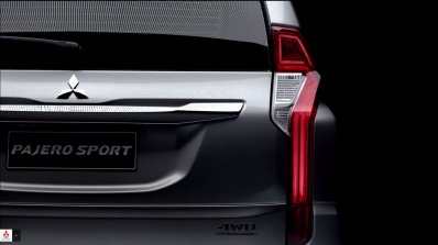 2016 Mitsubishi Pajero Sport rear teased