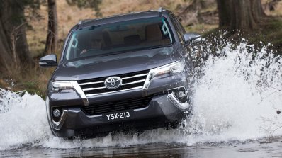 2016 Toyota Fortuner water wading revealed Australian spec