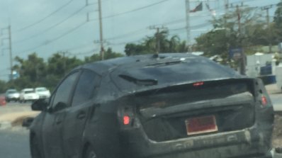 2016 Toyota Prius rear quarter Thailand spied