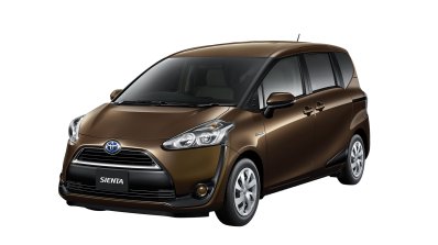 2016 Toyota Sienta front quarter in brown unveiled in Japan