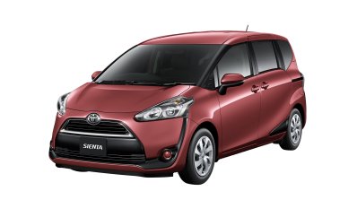 2016 Toyota Sienta front quarter in red unveiled in Japan
