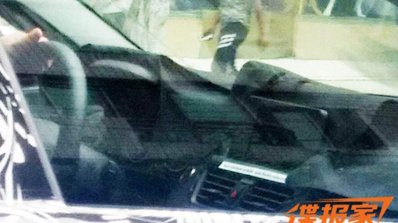 BMW 1 Series sedan dashboard spyshots from China