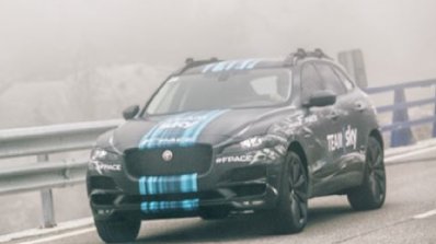 Jaguar F-Pace front quarter Team Sky