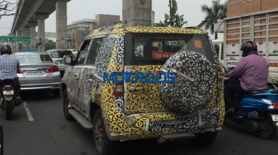 Mahindra U301 (rumoured to be the Mahindra Supro) rear spyshot