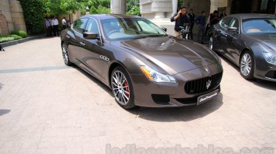 Maserati Quattroporte front quarters India reveal
