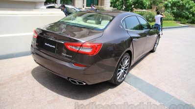 Maserati Quattroporte rear seat India reveal