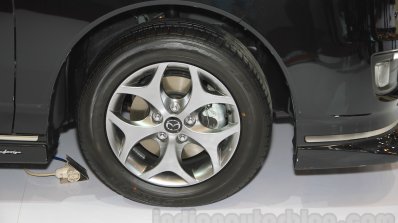 2015 Mazda Biante Limited Edition MPV alloy rims at the 2015 Gaikindo Indonesia International Auto Show (2015 GIIAS)