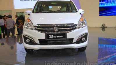 2015 Suzuki Ertiga facelift front at the Gaikindo Indonesia International Auto Show 2015