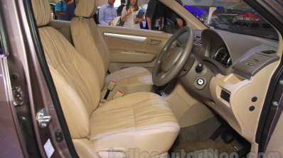 2015 Suzuki Ertiga facelift front seats at the Gaikindo Indonesia International Auto Show 2015