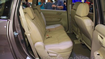 2015 Suzuki Ertiga facelift rear seat at the Gaikindo Indonesia International Auto Show 2015